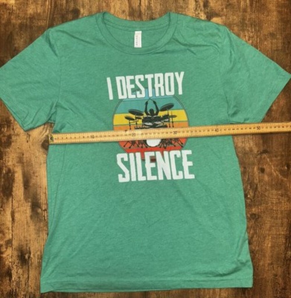 Bella + Canvas I Destroy Silence Drummer Graphic Tee